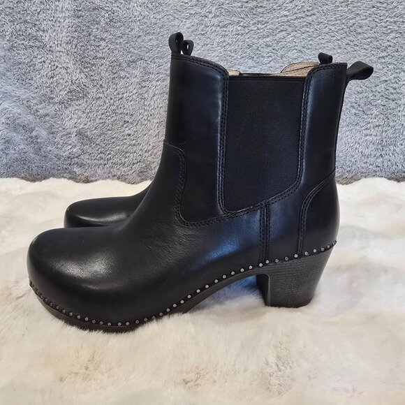 Dansko Shayna Heeled Burnished Calf Leather Boot Women's Sizes NEW  Side Zip - Picture 1 of 8